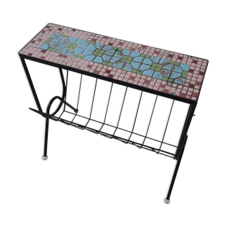 Vintage metal and mosaic magazine door