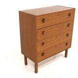 Scandinavian teak chest of drawers, Sweden, 1960