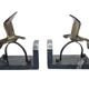 Art Deco figurative bookends, Belgium, 1930s, set of 2
