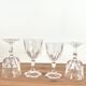 8 vintage glasses - Arques crystal - Chaumont model