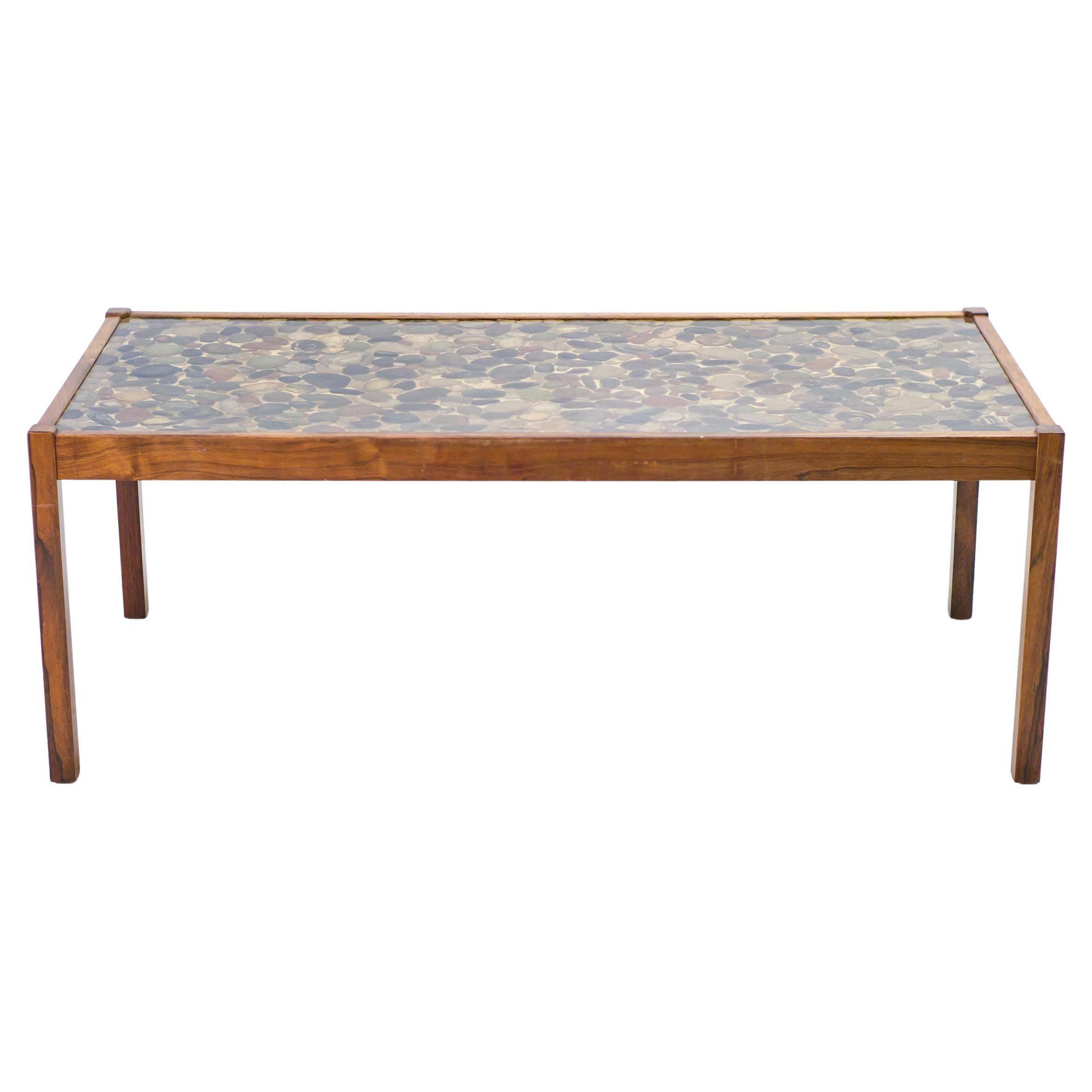Table basse unique Pebbles d'Ib Kofod-Larsen