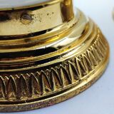 Pair of white opaline sconces