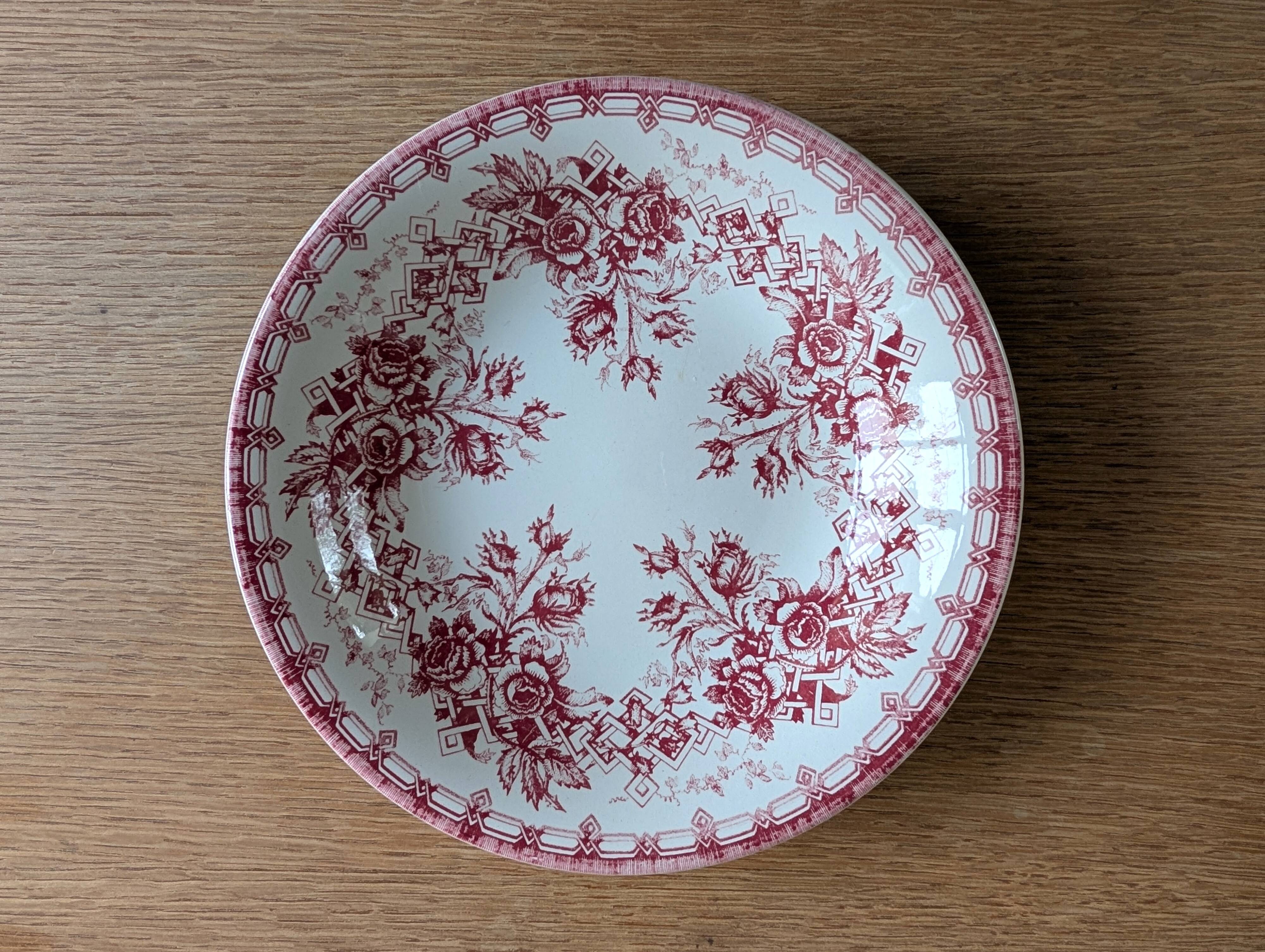 5 deep plates Sarreguemines