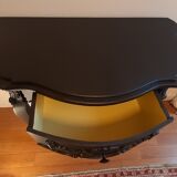 Console baroque noir acier