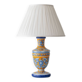 Vintage Talavera Table Lamp, Hand-Painted Ceramic, Spain