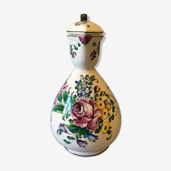 Floral earthenware pitcher by Geo Martel H 23.5cm 20th