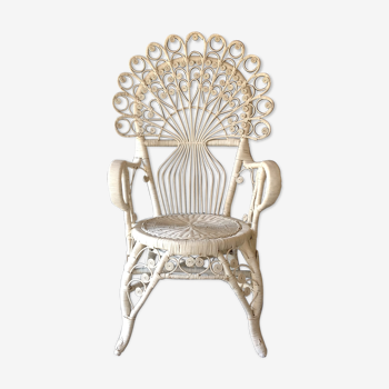 Fauteuil Peacock en rotin