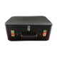 Former Travel Trunk Case - Necessary To Travel Rare Black Leather Vintage