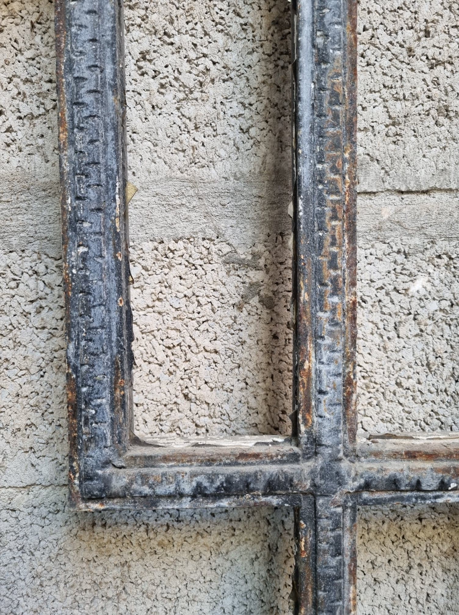 Art Deco period house door in cast iron