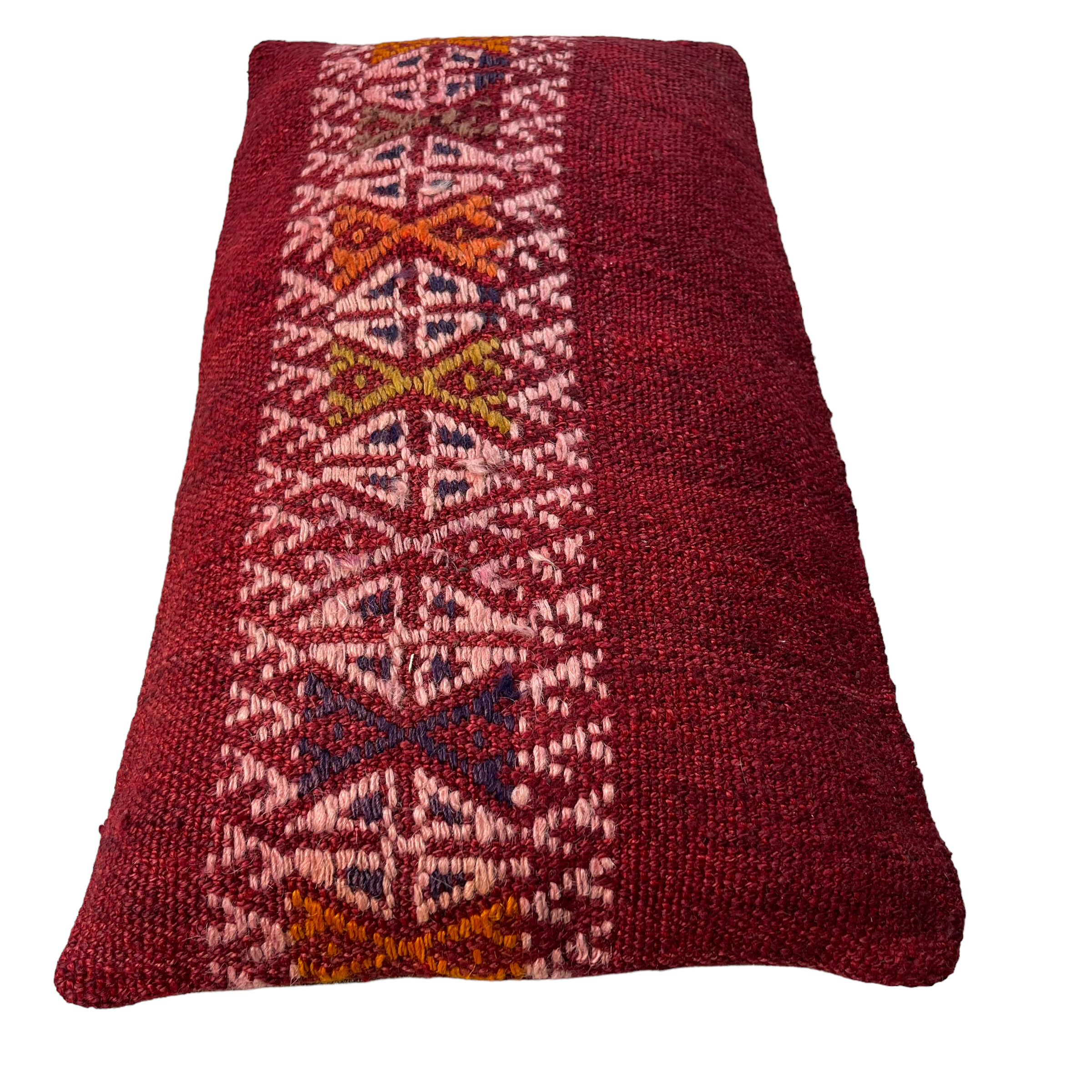 Vintage turkish kilim cushion cover, 30 x 50 cm