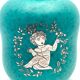 Gustavsberg vase Sweden signed Wilhelm Kage "Argenta", 1950