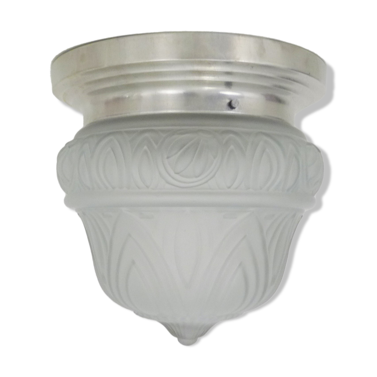 Ceiling lamp, wall lamp, molded glass lamp aluminum structure