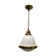 Brass and opaline hanging lamp