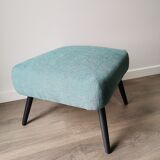 Blue vintage pouf