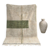 Tapis vert marocain en laine 150cmx250cm