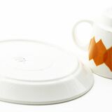 Set orange cups digoin