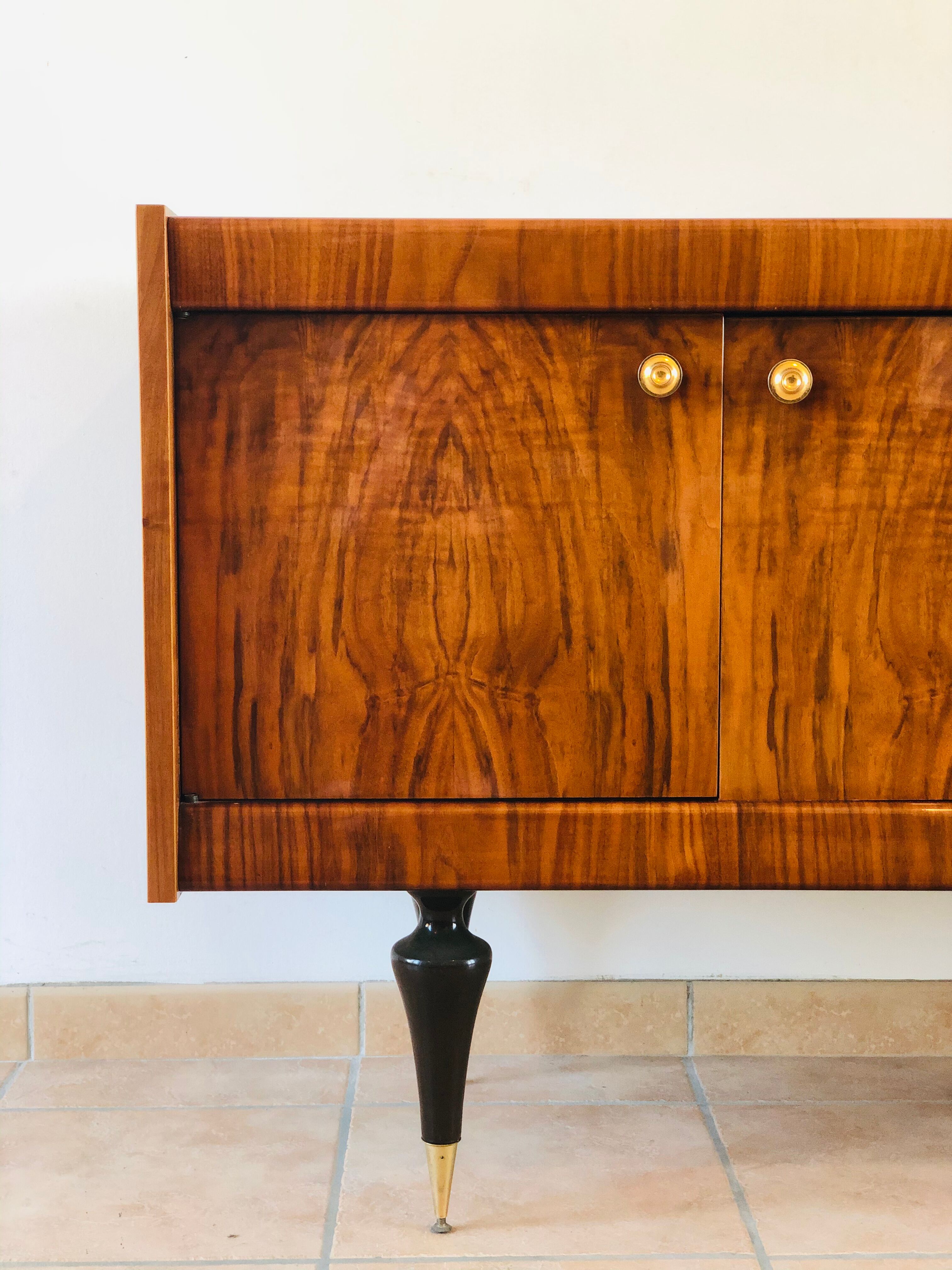 Walnut art deco sideboard