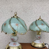 Paire lampe Tiffany tactiles