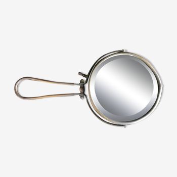 Old barber's round mirror, 20s