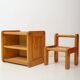 Children's furniture and chair, Baumann, 1980