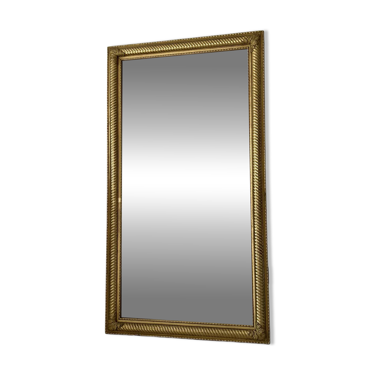 19th-century antique gilded mirror.