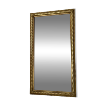19th-century antique gilded mirror.