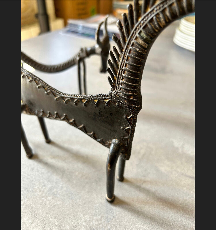 Ethnic figurines zoomorphic metal Orissa