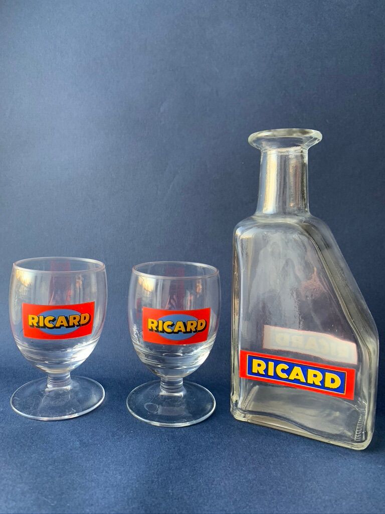 Carafe RIcard et 2 verres