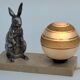 Old bedside lamp art deco nightlight rabbit dlg benjamin rabier