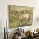 Oil painting on canvas horse