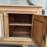 Sideboars-d 2 whitewashed oak doors and 1 beige ceramic door