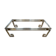 Table basse Belgo Chrome de style Hollywood Regency