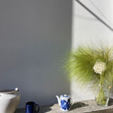 Asian blue and white ceramic teapot