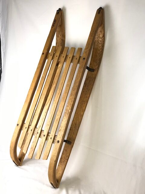 Wood luge "Megève's sled"