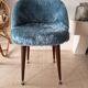 Fluffy blue chair