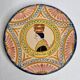Pair of Henriot Quimper plates, Soulac decoration, signed, 1973, 18 cm
