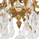 Louis XV style chandelier in gilded bronze with 6 light arms.