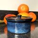 Pearson Chesterfield England blue vintage earthenware pot half pint