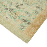 Handmade wool oriental beige rug 181 cm x 327 cm