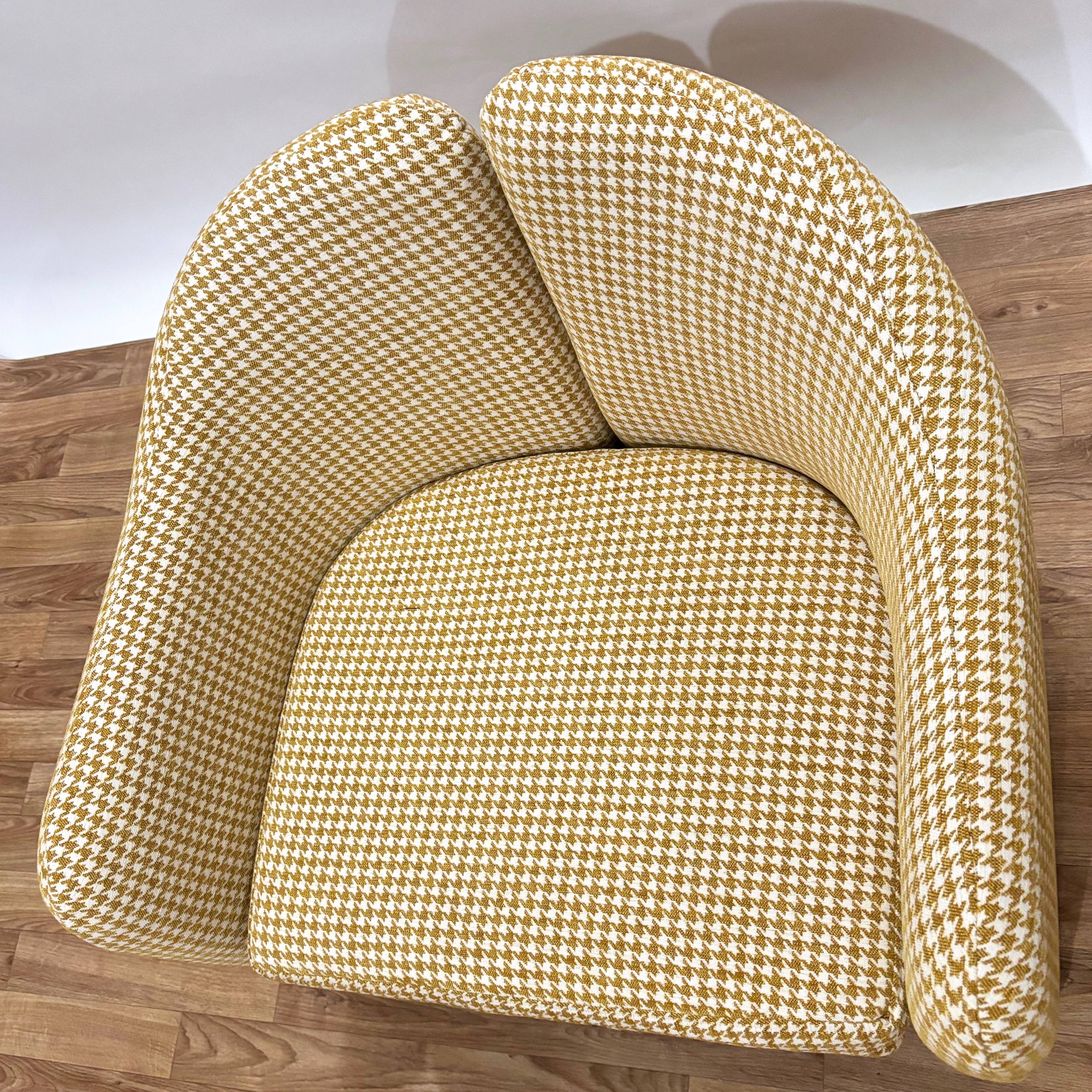 Italian armchair from the 1970s by Eugenio Gerli, reupholstered