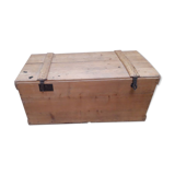 Coffre malle 118x56x54cm ancien en sapin
