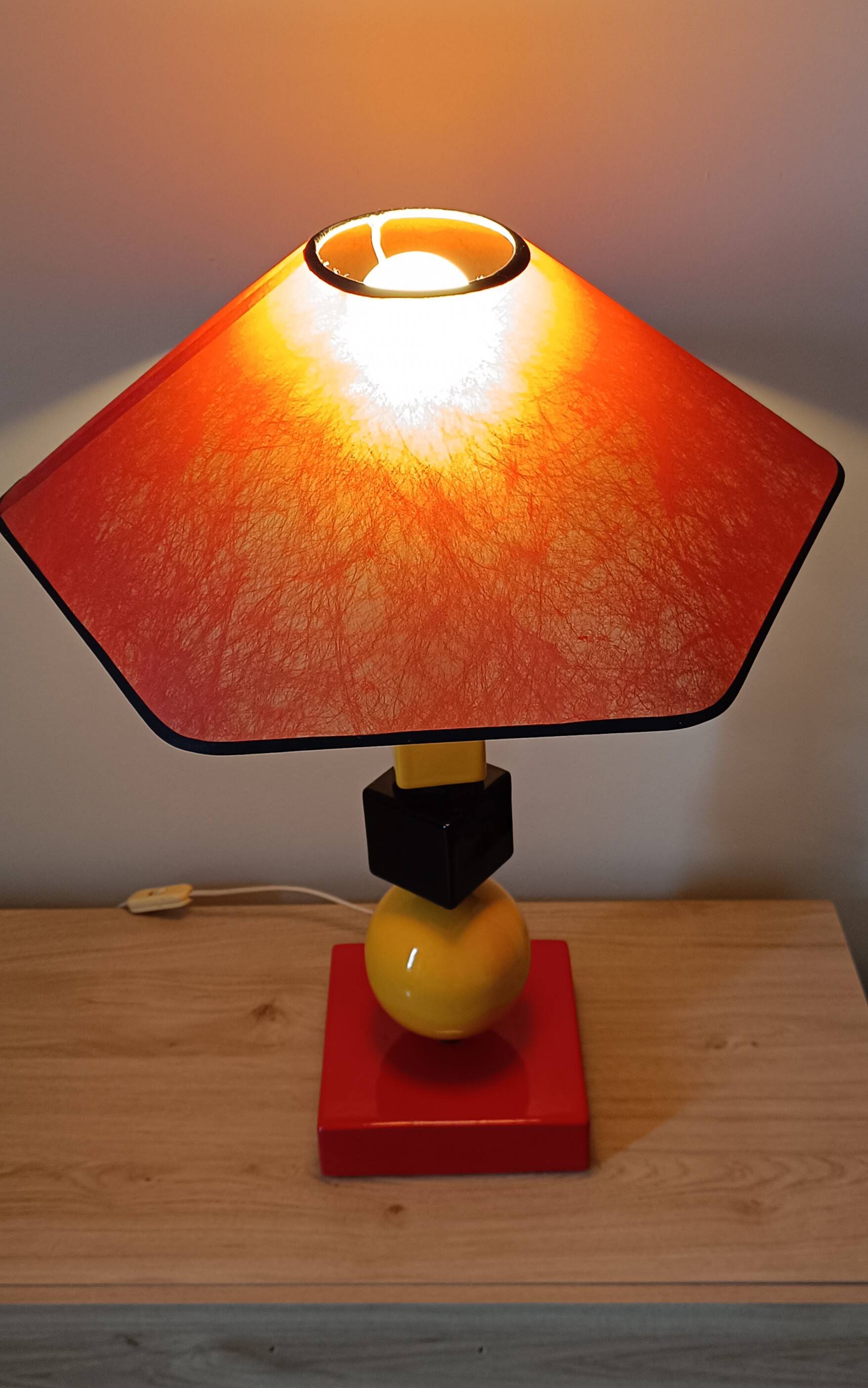 Vintage 80s colorful lamp
