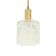Mid-Century Scandinavian Crystal Glass & Brass Ceiling Light by Fagerlund