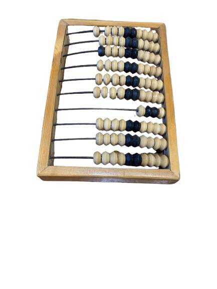 Vintage Russian wooden abacus