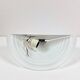 Vintage chunky art deco wavy glass wall light 1980s