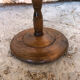 Turned wood side table