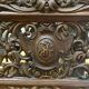 Large, richly carved neo-Renaissance oak billiard bench, 19th century