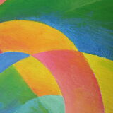 Abstract painting orphism style