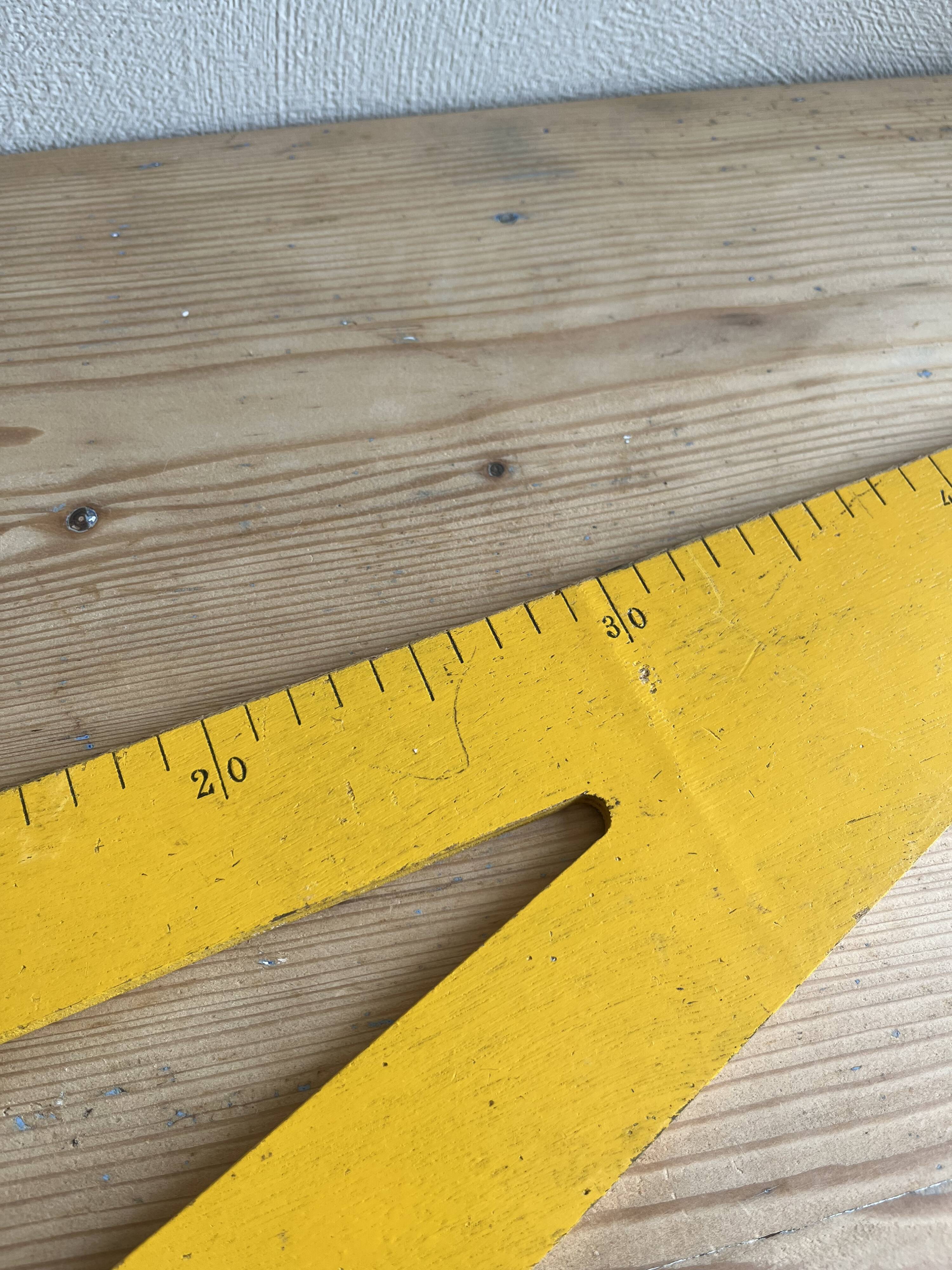 Vintage wooden school square