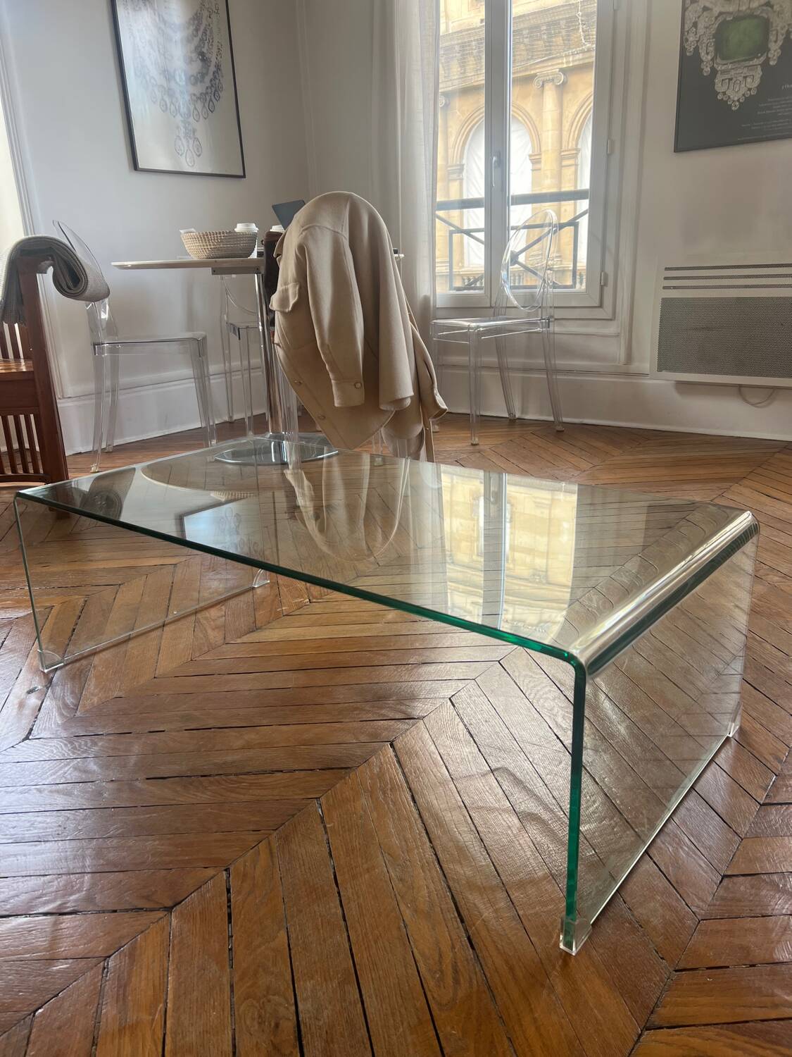 Table basse en verre trempé – Habitat – Modèle Gala